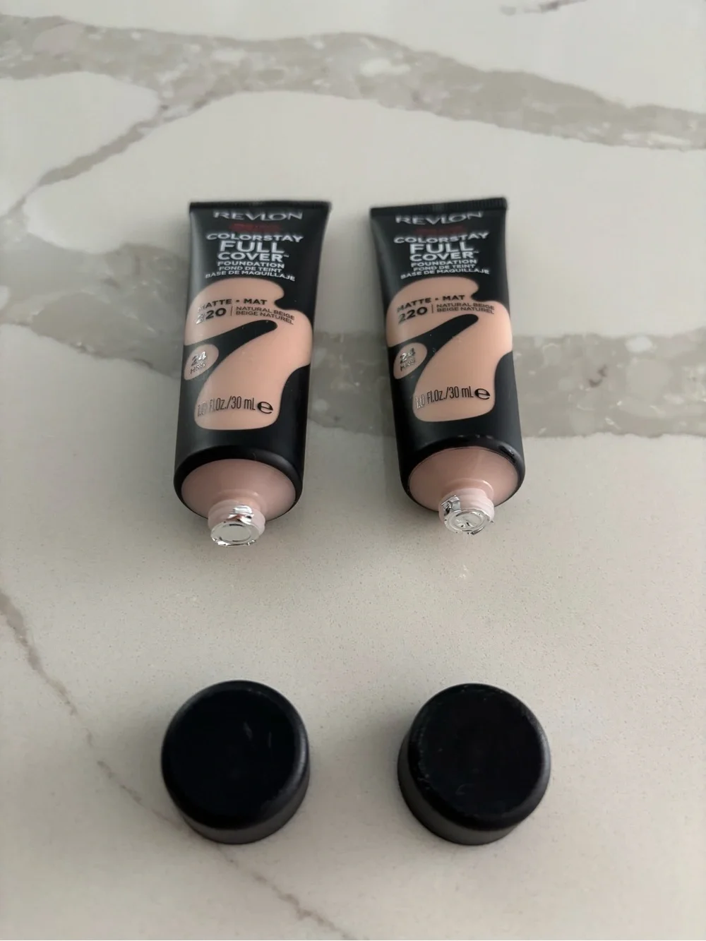 BUNDLE OF TWO: NWOT Revlon ColorStay Full Cover Foundation - Natural Beige 220